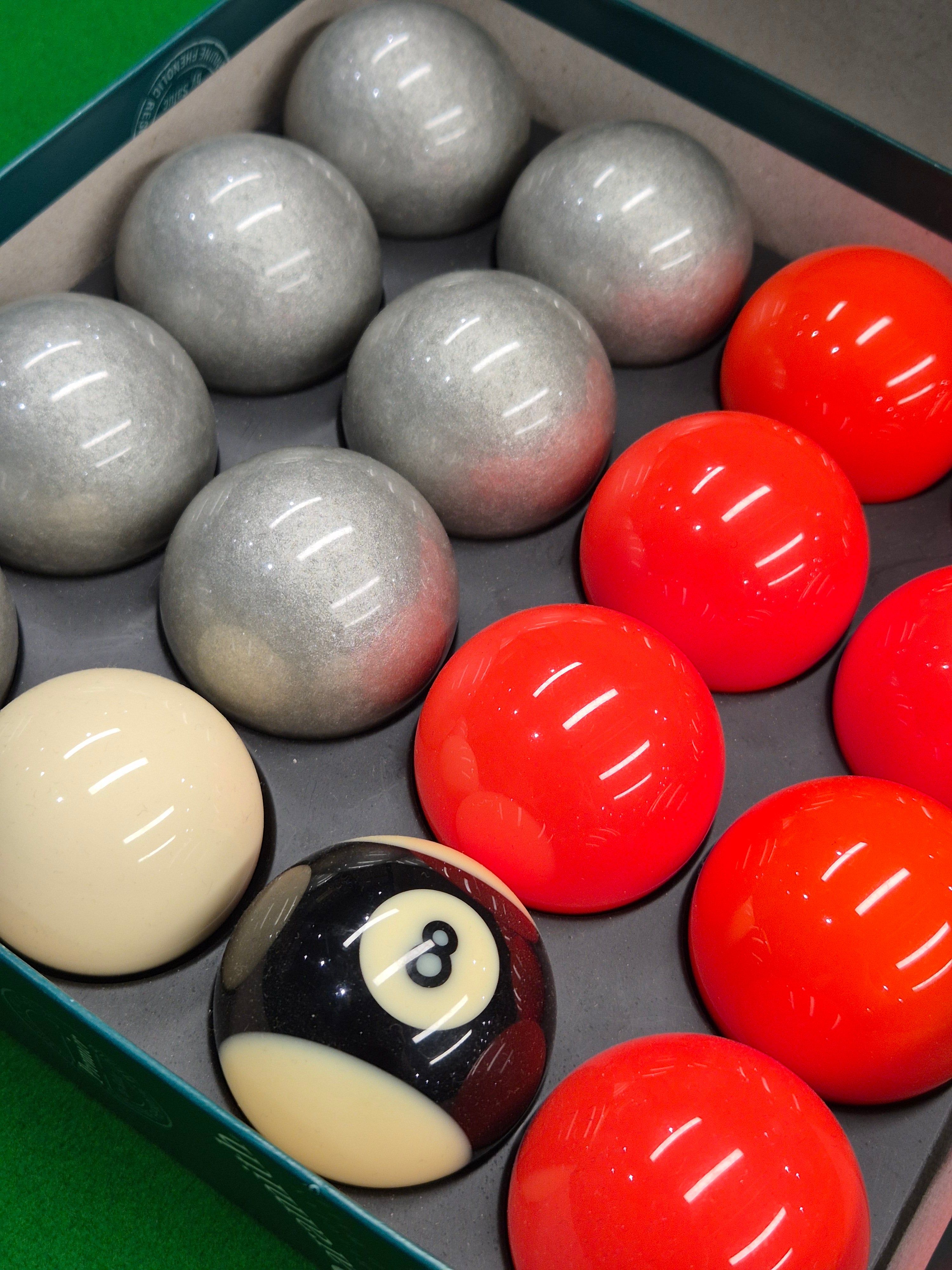 Aramith Premier 2" Pool Balls - Orange & Silver